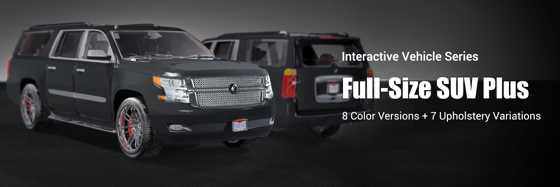 modern car-3d full-size suv